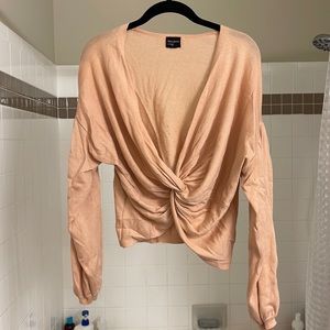 Free Press Pink Twist Sweater